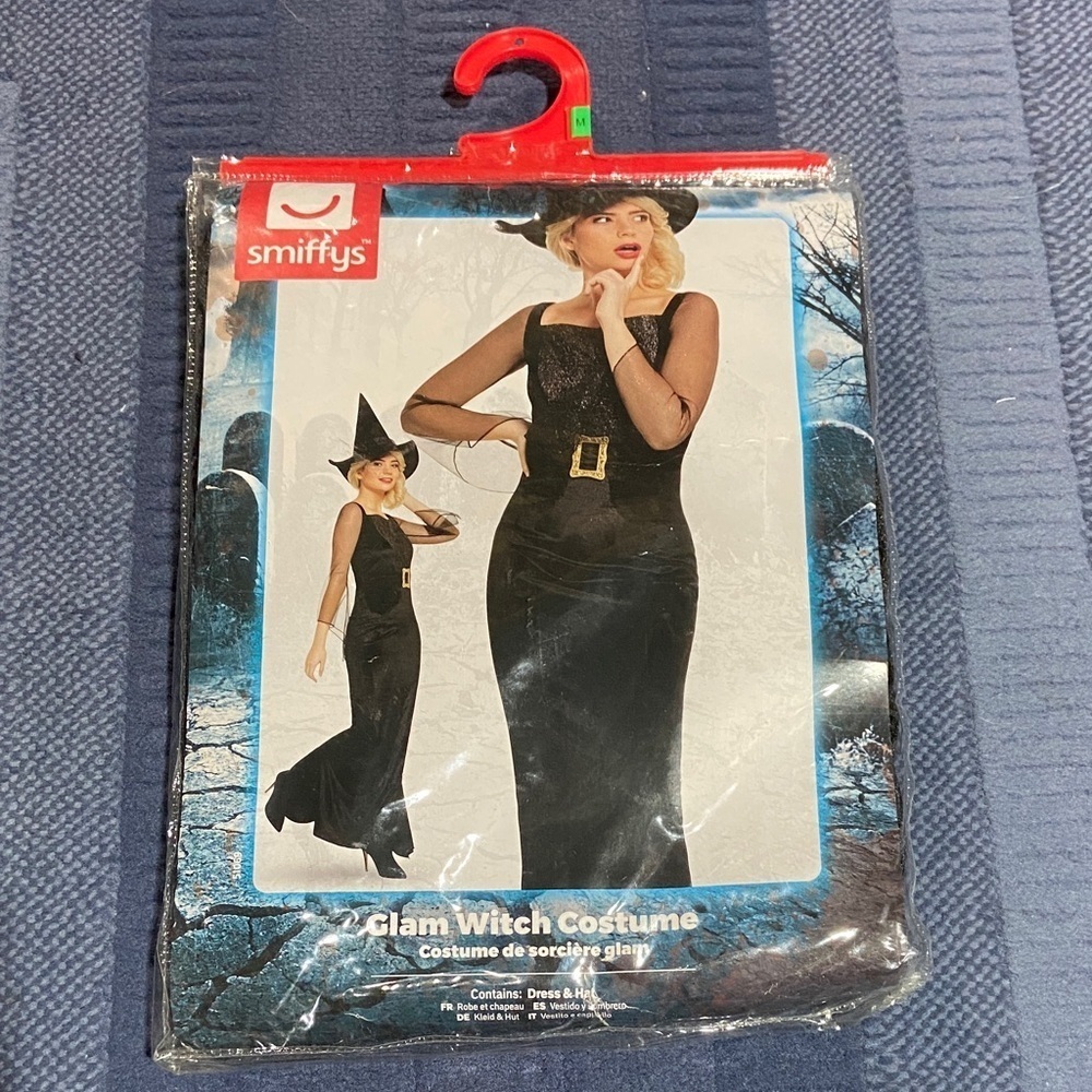 NWT Smiffys Glam Witch Costume sz M